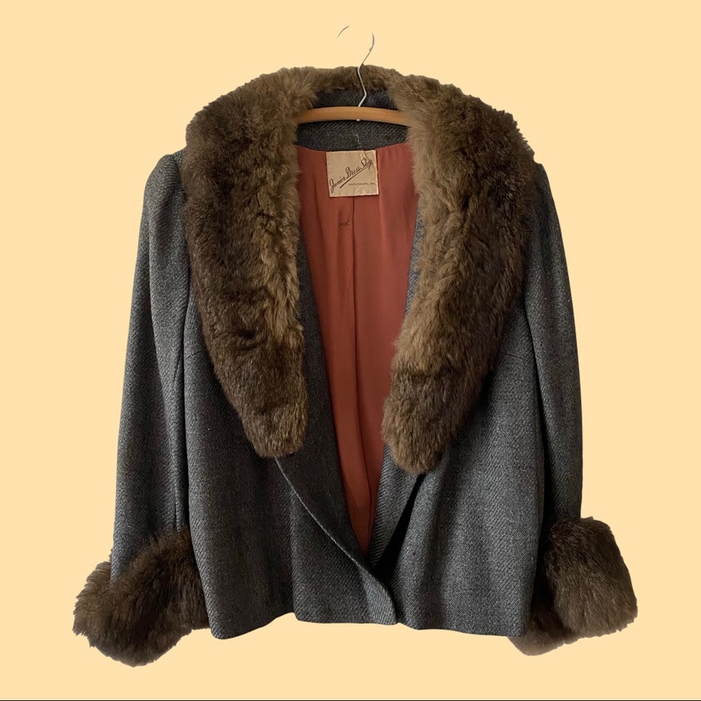 Junior Dress Shop Vintage Fur Coat